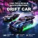 WSD E84 E85 RTR 1/64 2.G 4WD RC Drift RC Car Mini Race LED Light Two Speed Full Scale Radio Control High Speed Motor On-Road Racing Vehicle Model Boys Gifts Toys