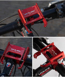 GUB P30 Bike Holder Aluminum Alloy 360 Adjustable Sturdy Anti-fall 0.2kg Lightweight Handlebar Holder for Motorcycle Bicycle Scooter Bracket - Red