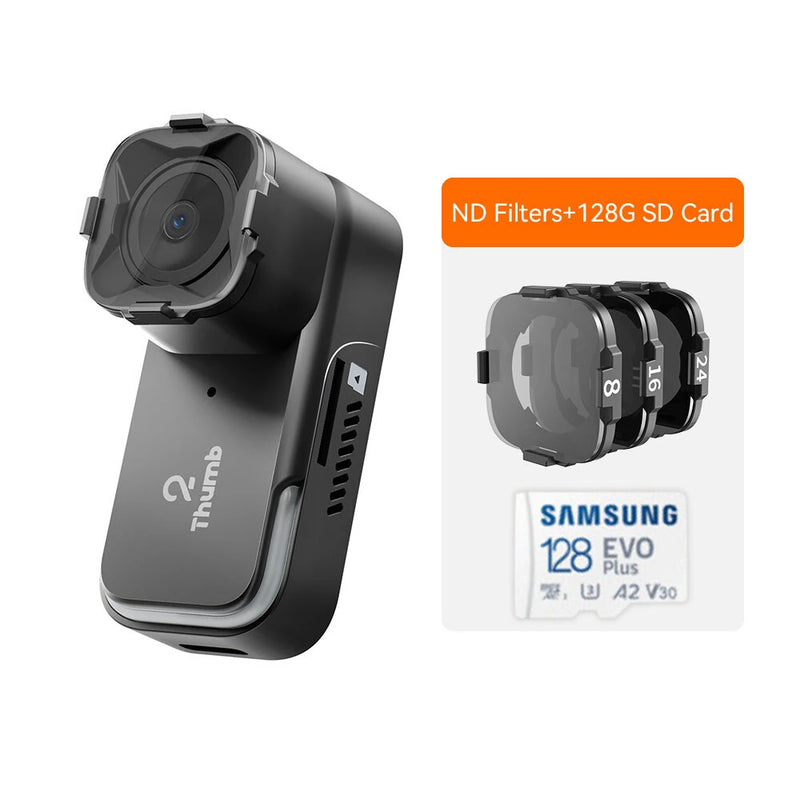 RunCam Thumb 2 HD Camera 4K 60fps 1440P Gyroo Cam with ND Filter Sett 128G TF Card Kit