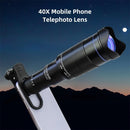 Zoom Phone Camera HD Lens 40X Long Focus Telephoto Monocular Telescope Optical Glass ED FMC BAK4 with Tripod BT Shutter