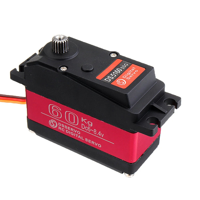 DSSERVO DS5160 HV 60kg 180/270 18T Metal Gear Digital Servo For 1/5 Redcat HPI Baja 5B SS RC Car Compatible SAVOX-0236 LOSI XL 5T