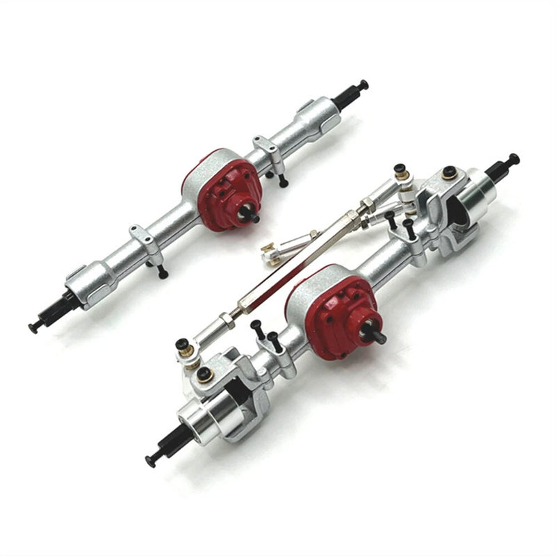 2PCS Upgraded Metal Front Rear Bridge Axle Assembly MNRC MN82 MN78 MN168 MN80 for TOYOTA Land Cruiser LC79 1/12 RC Cars Vehicles Models Spare Parts