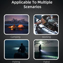 WEST BIKING Portable Camping Light with Fan 3 In 1 Multifunctional Outdoor Flashlight USB Charging Home Lamp Hanging Tent Light