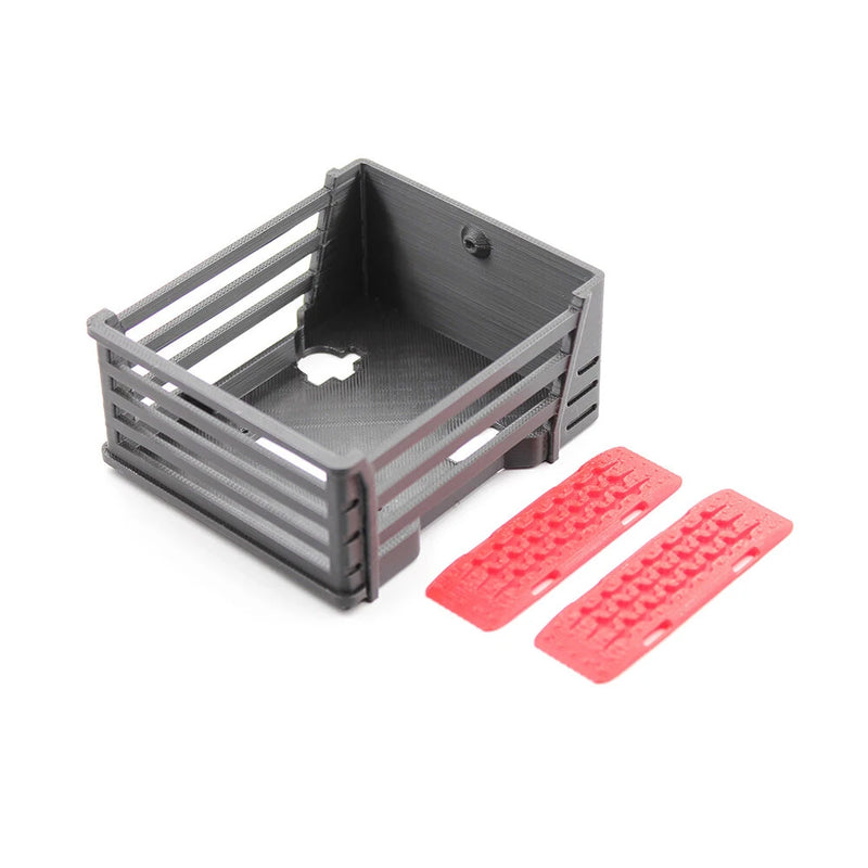 QY3D Simulation Rear Bucket Escape Board Truck Bed Upgrade Parts for FMS FCX24 Power Wagon 1/24 RC Cars Vehicles Models Crawler Accessories