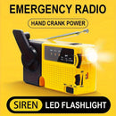 IPRee Portable Mini Hand-Crank Emergency Radio with AM/FM Weather Channels Built-in LED Flashlight Alarm