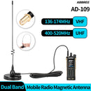 AD-109 Magnetic Mount Mobile Antenna Dual Band VHF UHF 136-174MHz 400-520MHz High Gain 5M Cable for Baofeng UV-5R UV-5RH Ham Radio