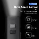 BIKIGHT 400LM 3000mAh Type-C Charging Bicycle Headlight 3 Gears COB Side Light Battery Level Display Waterproof Power Bank Front Bike Light for Night Riding