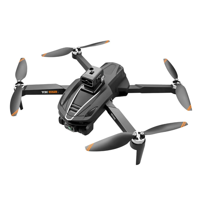 YCRC A16 PRO MAX GPS 5G WiFi FPV with HD Dual Camera Servo Gimbal 360 Intelligent Obstacle Avoidance Optical Flow Hover Brushless Foldable RC Drone Quadcopter RTF
