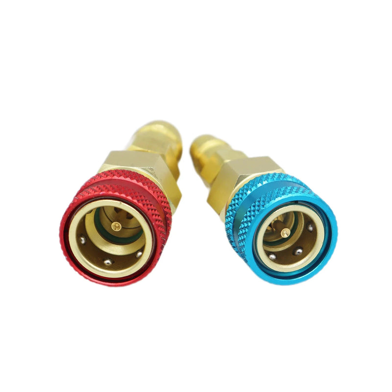 Quick Connect Coupler R1234YF to R134A Adapter HVAC Auto AC Tool High and Low Side Fittings Efficient Quick Connect