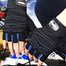 XANES Cycling Gloves Fitness Weight Lifting Wristband Half Finger Gloves Body Building Training Sports Exercise Gloves