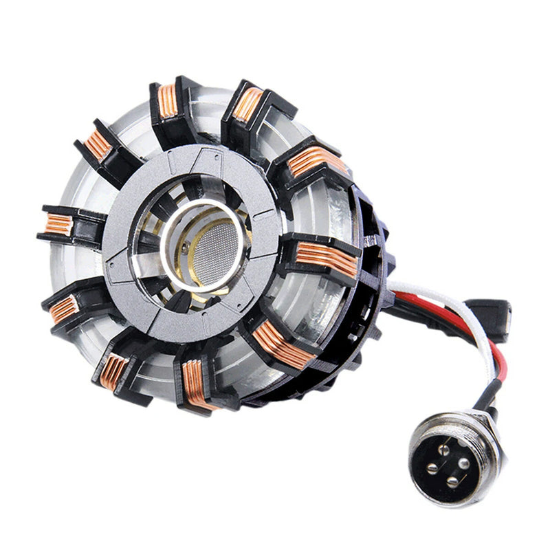 1:1 Aluminum Alloy Arc Reactor DIY Model MK2 Led Light Mark Chest Tony Heart Lamp Light DIY Model Science Toy