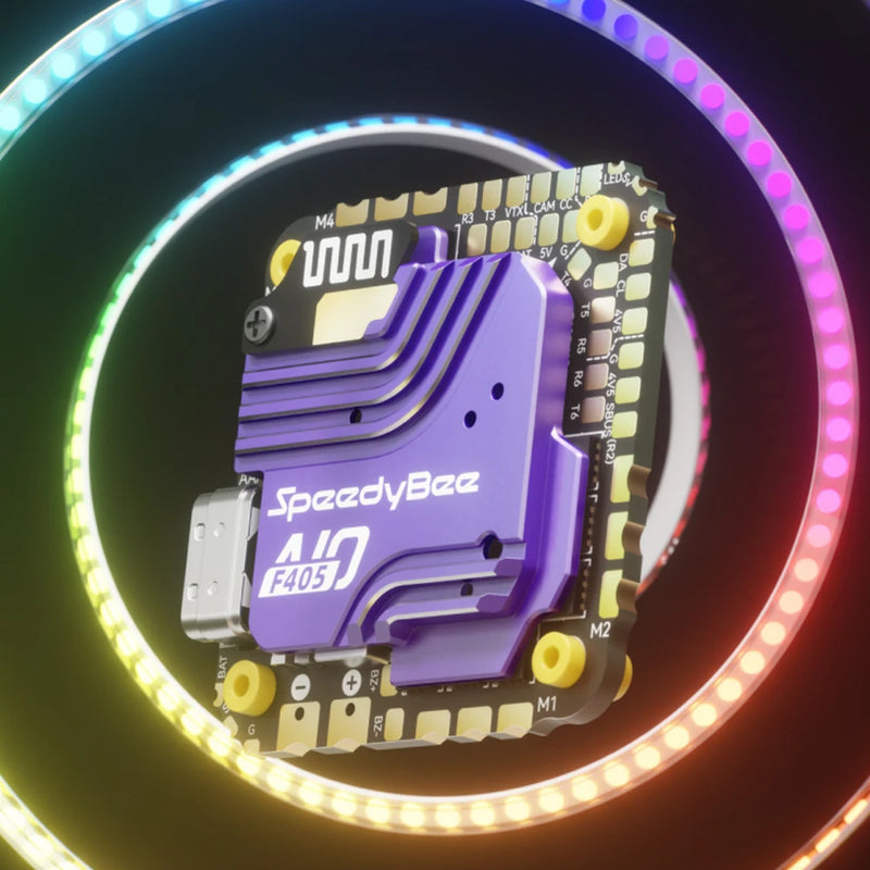 25.5*25.5mm SpeedyBee F405 AIO 40A Flight Controller with 5V 9V BEC Output 40A BL_S 3-6S ESC for RC FPV Racing Drones Support Betaflight Inavflight