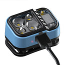 Bikight Rechargeable Fishing LED Headlamp With Sensors and Battery Indicator Super Bright Camping Light Using XPG+COB Lamp Beads