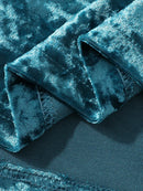 Men Velvet Pocket Jogger Shorts & T-Shirt 2 Piece Set