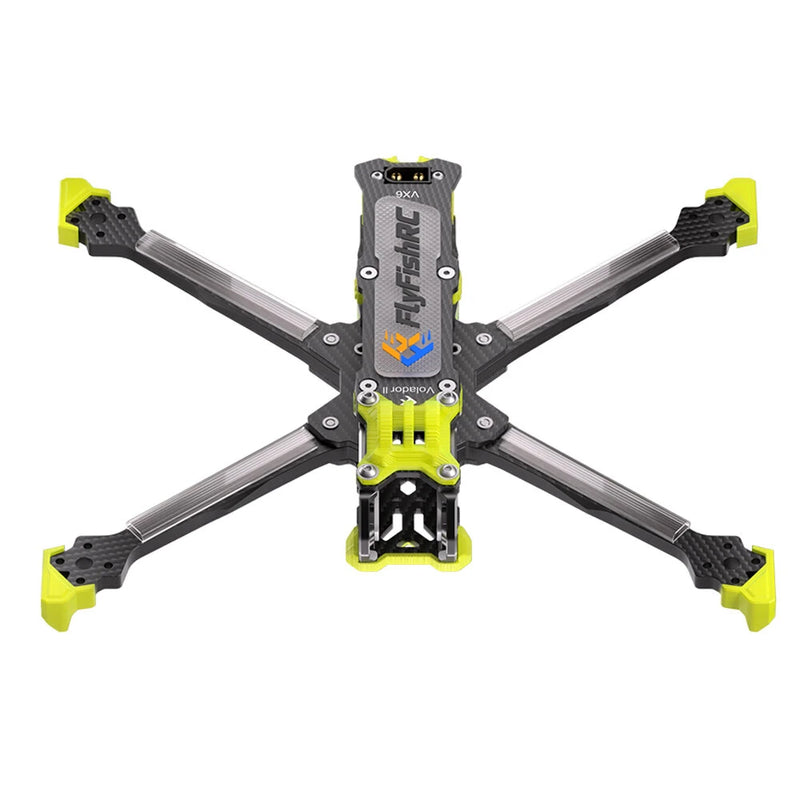 FlyfishRC Volador II VX6 V2 268mm Wheelbase 6 Inch T700 Carbon Fiber Frame Kit Support DJI O4 Air Unit for DIY RC FPV Racing Drone