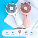 500mAh 3 Speed Mini Portable Electric Fan Spray Water Misting Camping USB Air Conditioner Rechargeable Cordless Cooling Handheld Fan