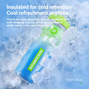 ROCKBROS 620ML Bike Water Bottle Cold-retaining Insulated Thermal Squeeze Cycling Kettle for Gym Running Outdoor Sports