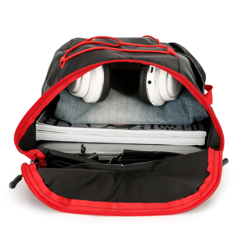 IPRee Multifunctional Outdoor Folding Backpack High Density Lightweight Waterproof Nylon Fabric Sports Bag for Camping Hiking Travel