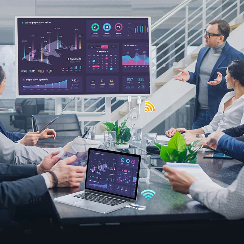 EDUP Wireless HD Transmitter and Receiver Kit 1080P@60Hz Full HD Extender 50m Long Range 0.1s Delay Plug and Play Support Multi Device for Streaming Mirroring