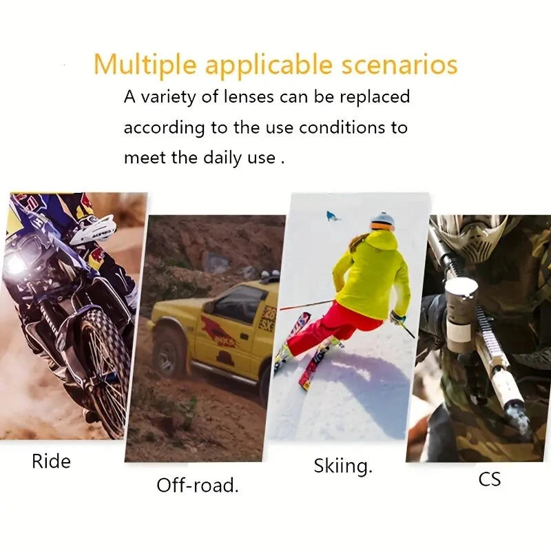 Unisex Ski Goggles Adult Over Glasses Anti-Fog Windproof UV Protection Cycling Eyewear Snow Goggles