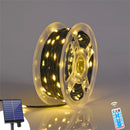 IPRee 32M LED Solar String Lights Fairy Green Wire Outdoor Christmas Light Tree Garland Waterproof  for New Year,Garden,Street Home Party Wedding Decorion Light