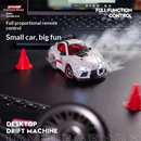 WHOOSH S6 RTR 1/43 2.4G 4WD for TOYOTA for Supra GT4 for Mitsubishi Evo 4 Officially Licensed Mini Q Drift RC Car Remote Control Race LED Light High-Speed Motor On-Road Racing Vehicle Model Boys Gifts Toys