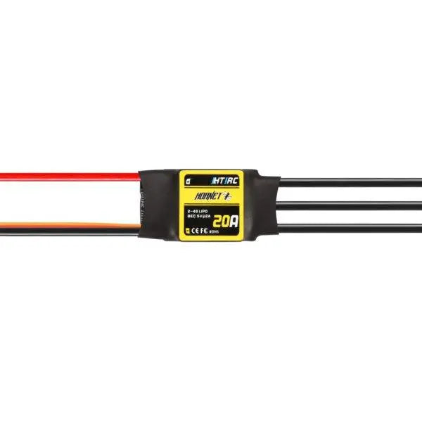 HTIRC Hornet Series 20A 2-4S Brushless ESC With 5V/2A BEC For RC Models Airplane
