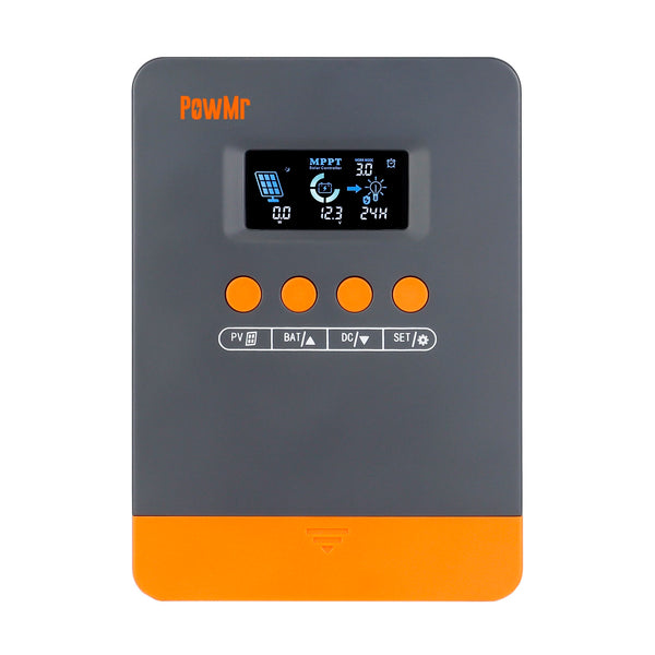 MPPT Solar Charge Controller 25A 35A 45A 12V/24V Max Power 100V High Efficiency 98% Auto Voltage Recognition