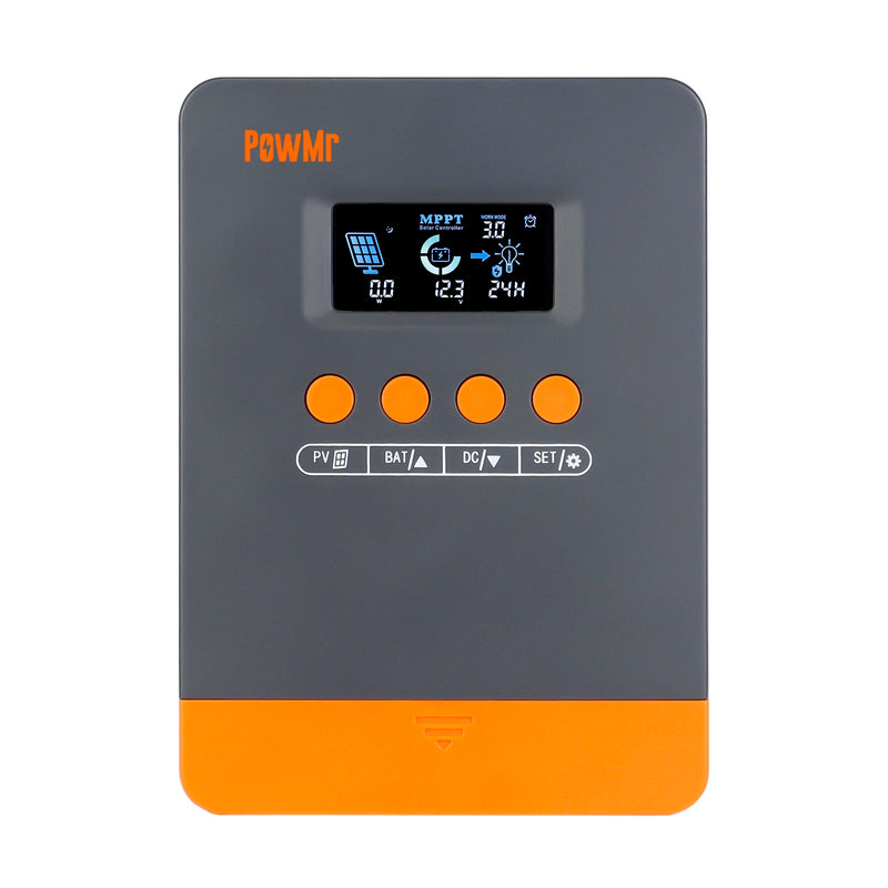 MPPT Solar Charge Controller 25A 35A 45A 12V/24V Max Power 100V High Efficiency 98% Auto Voltage Recognition