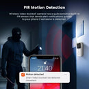Guudgo 5G 2.4G WiFi Video Doorbell 1080P Tuya Outdoors Wireless Intercom Human Detection Waterproof Wireless Visual Door Bell Camera Smart Home Surveiilance Devices APP Alarm Push