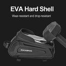 ROCKBROS 1.7L Cycling Bag 8 Inch Phone Bicycle Bag Touch Screen Top Tube Handlebar Waterproof Bike Bag Accessories