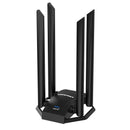 COMFAST CF-975AX USB 5374M WiFi6 Network Card with 4*5dBi Antennas Type-C to USB3.0 Wi-fi Dongle 802.11ax 5Ghz 6Ghz 160mW High Power WiFi Adapter