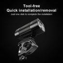 X-TIGER USB Rechargeable Bike Light, Super Bright 1800 Lumen Wide Angle View Bicycle Lights, Easy To Install Bike Front Lights, Bicycle Headlight Safety Flashlight