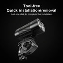 X-TIGER USB Rechargeable Bike Light, Super Bright 1800 Lumen Wide Angle View Bicycle Lights, Easy To Install Bike Front Lights, Bicycle Headlight Safety Flashlight