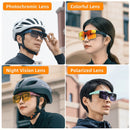 WEST BIKING Flip Up Polarized Cycling Glasses Lightweight HD Sunglasses Fit Over Myopia Bike Riding Driving Goggles Outdoor Travel Fishing Eyewear