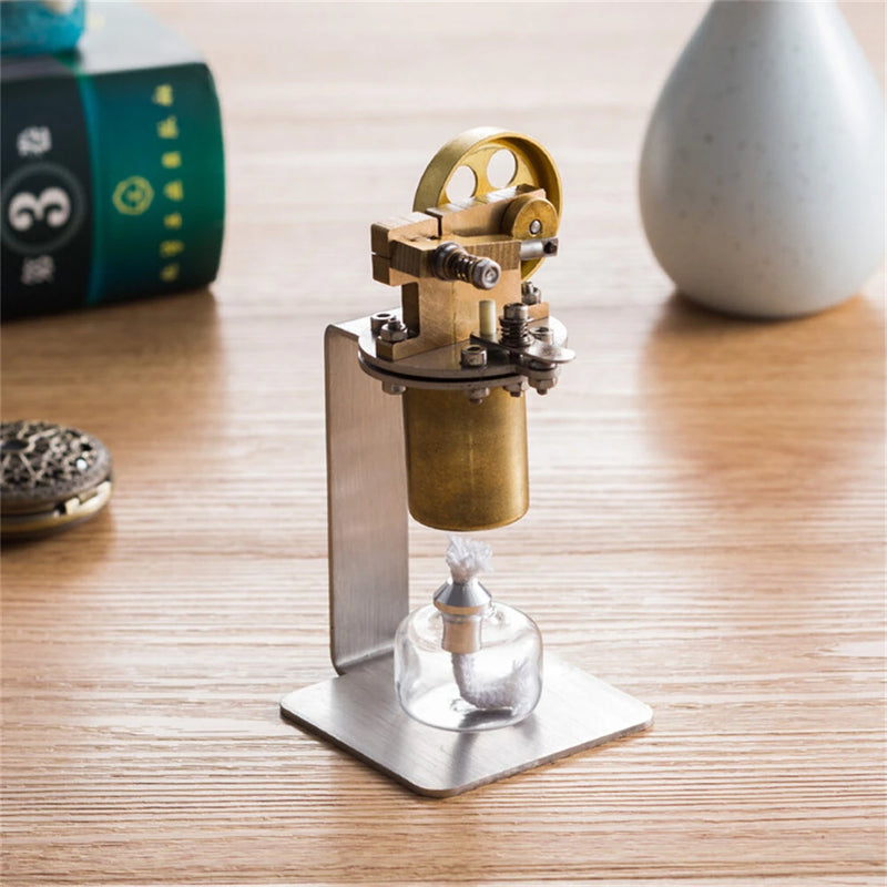 STARPOWER QX-M-ZQJ-06 Mini Copper Boiler Steam Engine Stirling Engine Model Physics Experiment Science Discovery Production Invention Gift Collection Toys