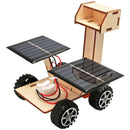 Wooden Solar Power Lunar Exploration Rover Model Assembly Kit DIY Children's Science Experiment Education Puzzle Toy Student Technology Small Production