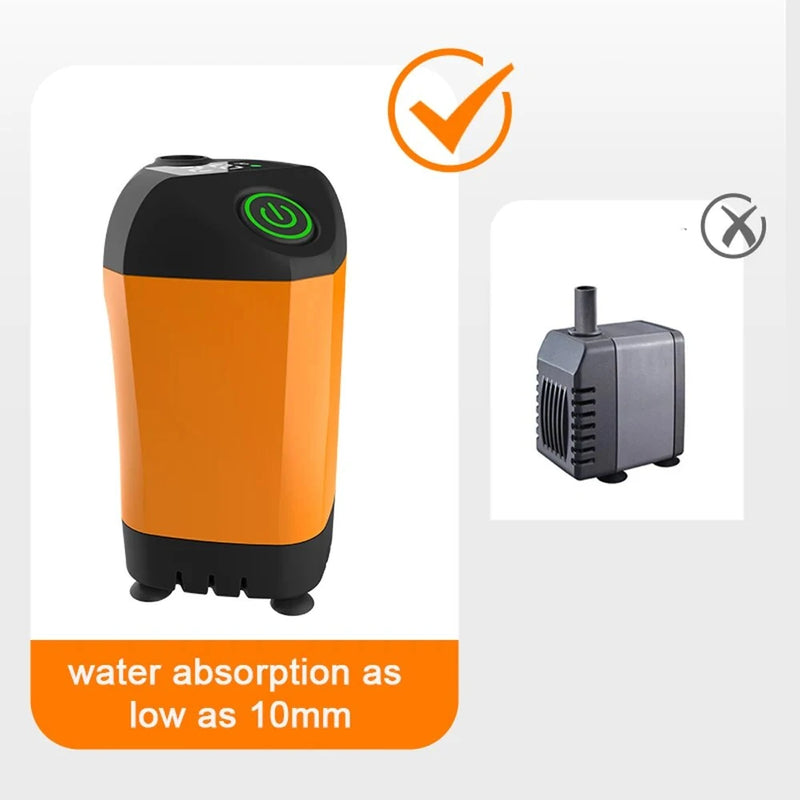 4800mAh Portable Outdoor Camping Electric Shower IPX7 Waterproof with Digital Display Electric Shower Pump for Hiking Travel Beach Pet Watering