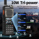BAOFENG UV-25 PRO GPS Walkie Talkie 10W Multi Band Type-C Charging 5200mAh for UV-5R Amateur Two Way Radio for Traveling