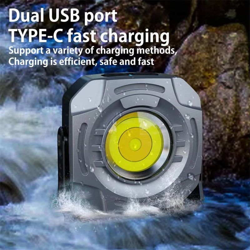 IPRee Usb Charging Camping Light 2400LM Emergency Warning Light Portable Usb Rechargeable Keychain Work Light for Outdoor Camping Emergency