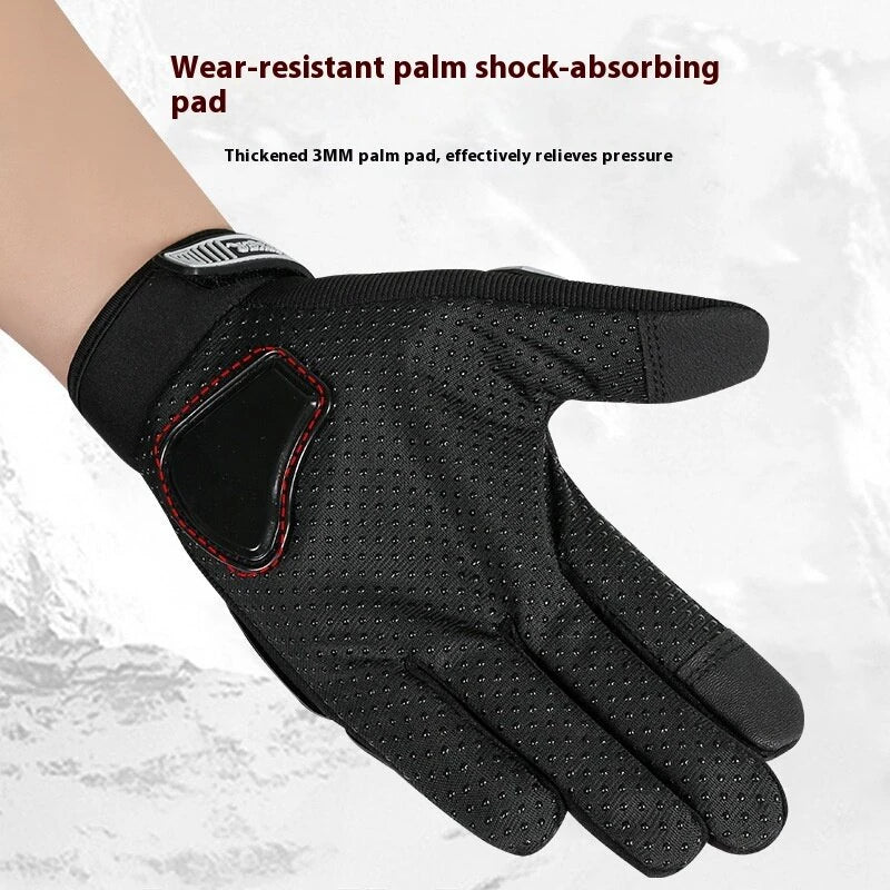 XANES Bicycle Gloves Winter Riding Breathable Gloves Hard Knuckle Touchscreen Motorbike Gloves Tactical Gloves for Cycling Hiking Outdoors