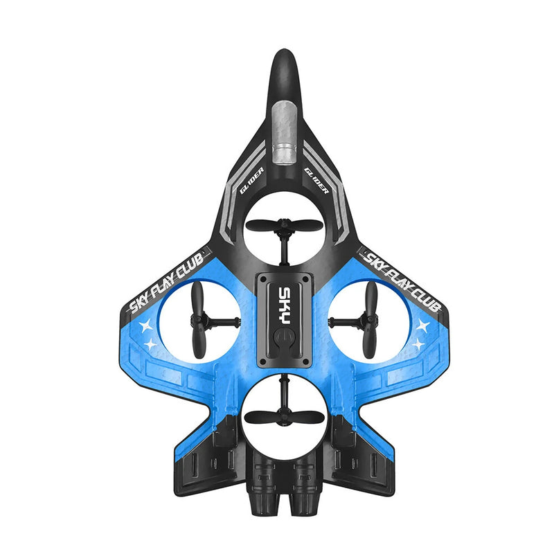 YLR/C S83 2.4G EPP Glider Altitude Hold Mode 360 Roll 4 Motors 4CH LED RC Drone Airplane Quadcopter Stunt Fighter RTF