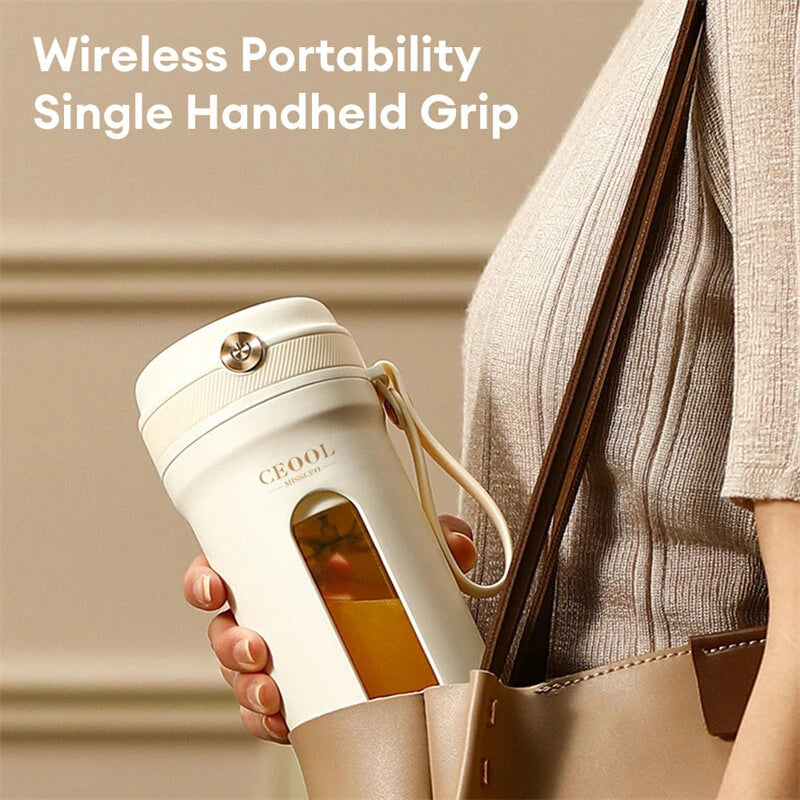 Portable Juicer Blender 350ml With 10 Blades Electric Fruit Juicer USB Charging Lemon Orange Fruit Juicing Cup Smoothie Blender Machine