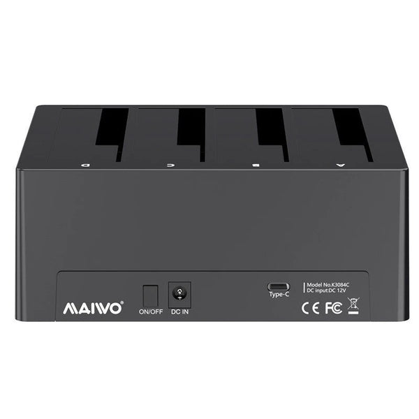 MAIWO K3084U3S 4-Bay Hard Drive Docking Station SATA to USB3.0 HDD Docking for 2.5/3.5 inch HDD/SSD Station External SATA Drive Box