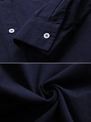 Women Daily Casual Cotton Irregular Hem Commute Loose Shirts