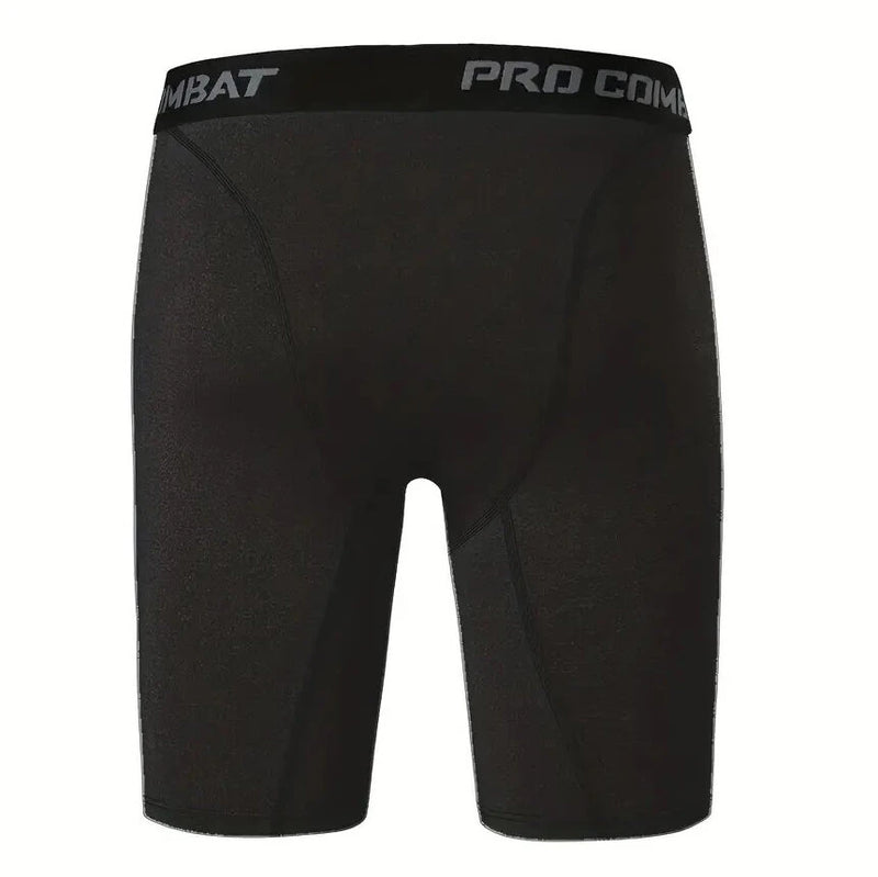 3 Pack Running Shorts Gym Workout Athletic Training Compression Underwear Cool Quick Dry Men's Underwear Long Leg Boxer Shorts