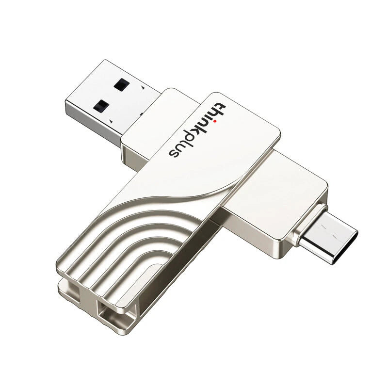 Lenovo Thinkplus TPCU301 Type-C3.1 & USB3.0 Flash Drive 256GB/128GB/64GB 100MB/s High Speed Pendrive Memory Stick Storage U Disk