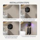 Smart Toothbrush Sterilizer Electric Ultraviolet Sterilization Box Heat Drying Wall-Mounted Bathroom Double Toothbrush Storage Rack