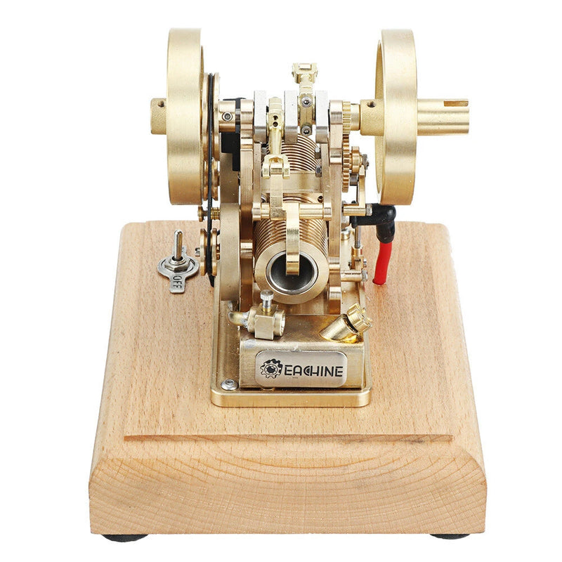 Eachine EM1 Micro ICE Internal Combustion Engine Model Brass Double Piston Complete STEM Engine Science Education Toys Collection Gifts