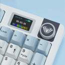 AULA S98 Tri-mode Mechanical Keyboard with LCD Screen and Knob Fully Hot-swappable Keys Gasket Structure PBT Keycaps RGB Backlit 2.4G/bluetooth/Wired Gaming Keyboard